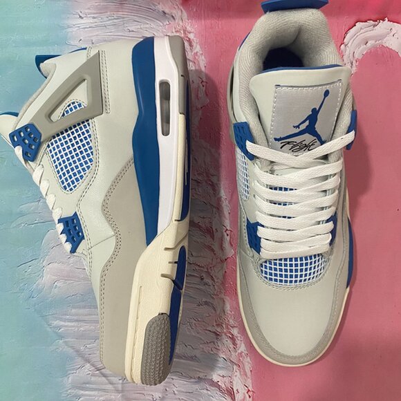 Air Jordan 4 Retro Military Industrial Blue - Picture 8 of 11